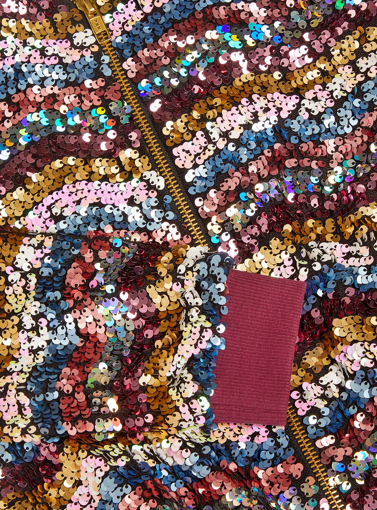MONSOON Sequin Bomber Jacket 7-8 years - Image 4 thumbnail